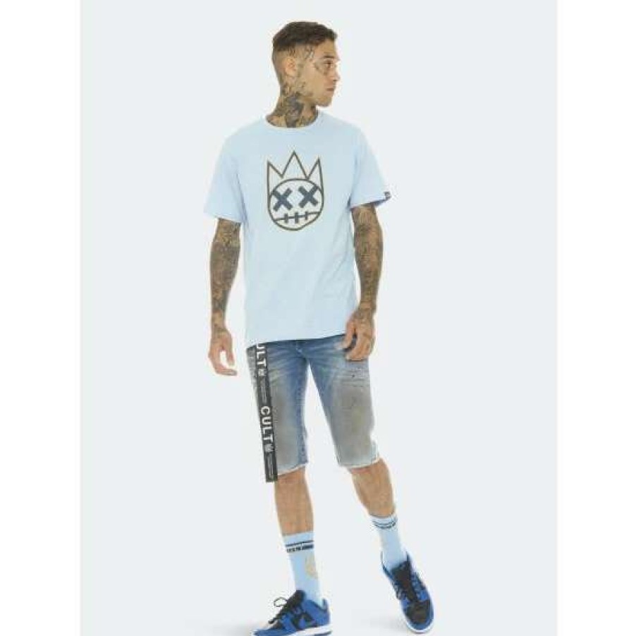 Men * | Cult Of Individuality Rocker Short Stretch W/ Belt Shorts Vapor