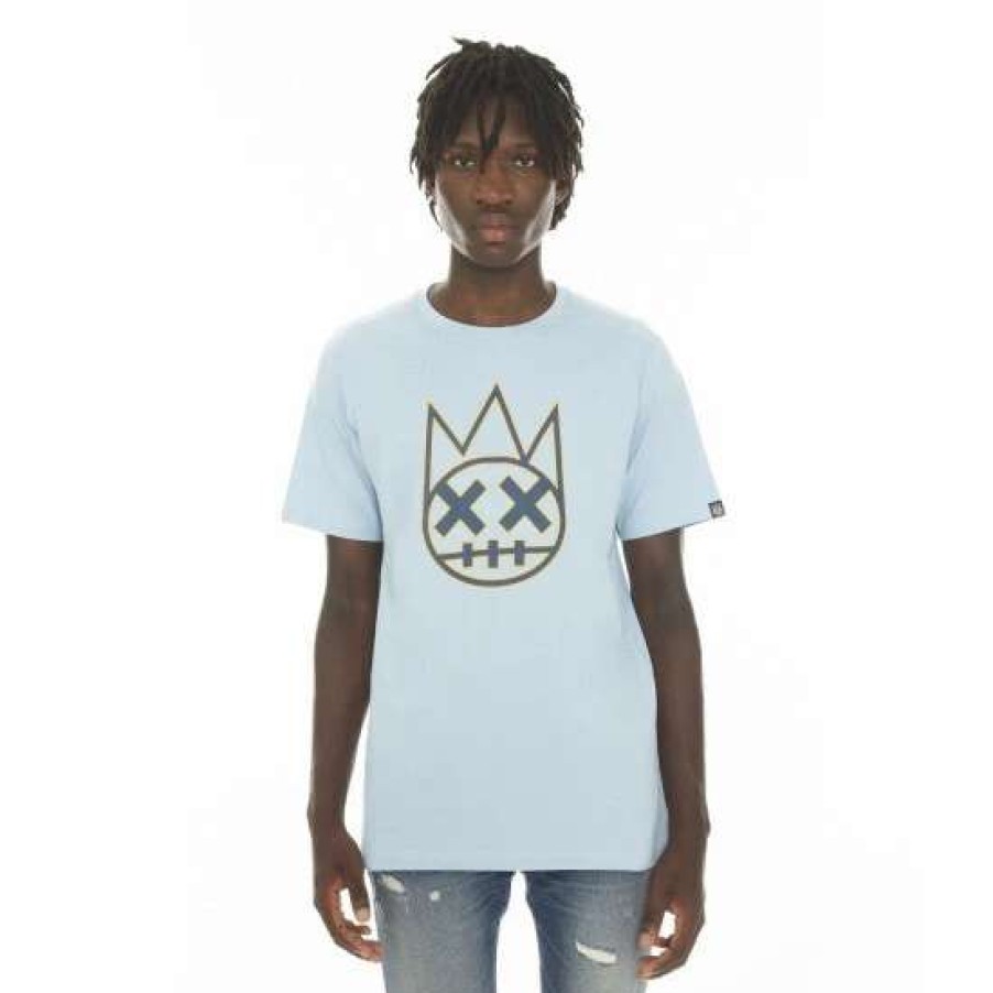 Men * | Cult Of Individuality T-Shirt Clean Shimuchan Logo Short Sleeve Crew Neck Tee T-Shirts Baby Blue