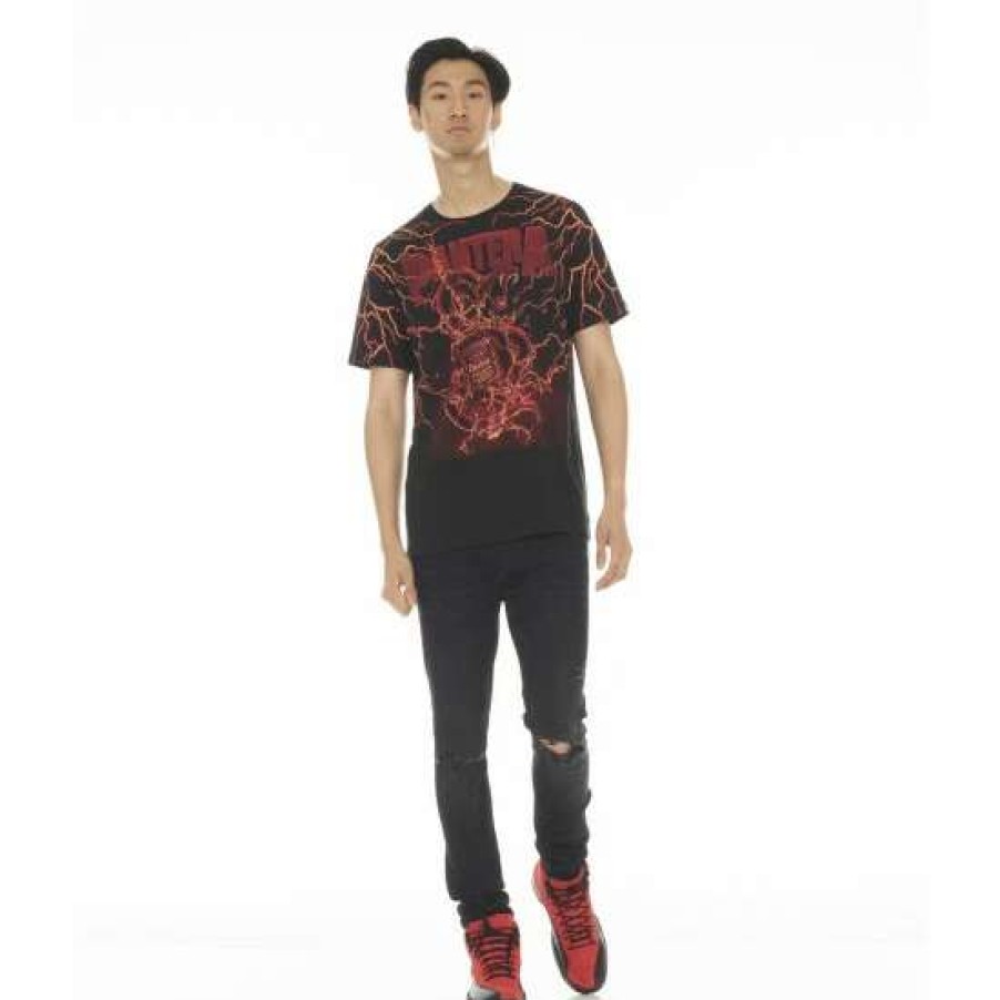 Men * | Cult Of Individuality T-Shirt Short Sleeve Crew Neck Tee "Whiskey" Pantera T-Shirts Black