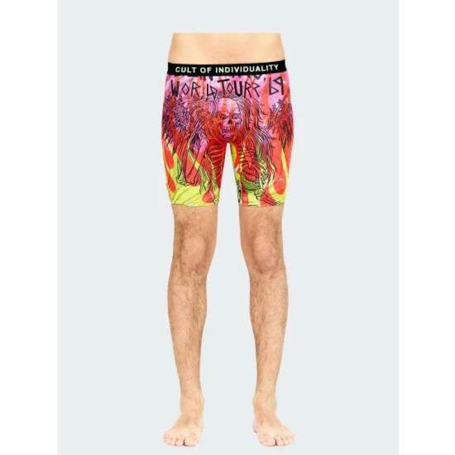 Men * | Cult Of Individuality Cult Briefs 2 Pack "Fallen Angels" Print/Saftey Swimwear Multi