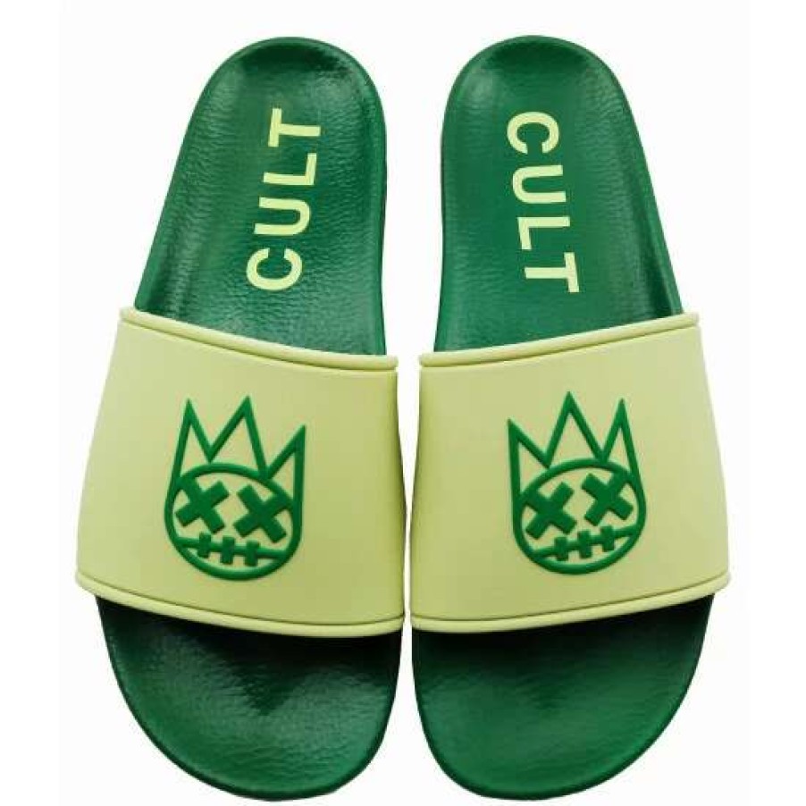 Women * | Cult Of Individuality Cult Slide Slippers Kelly Green