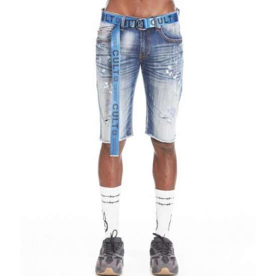 Men * | Cult Of Individuality Belted Rocker Short Shorts Divinci