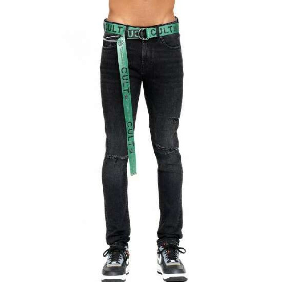 Men * | Cult Of Individuality Cult Belt Belts Kelly Green