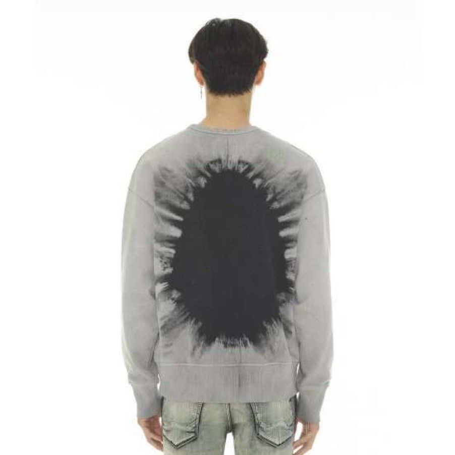 Men * | Cult Of Individuality Crew Neck Fleece Sweatshirts, Sweaters & Hoodies Burst