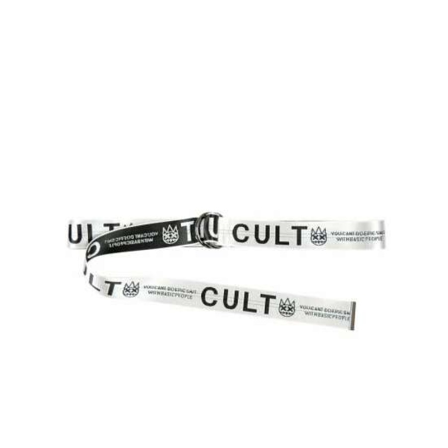 Men * | Cult Of Individuality Cult Belt Belts White