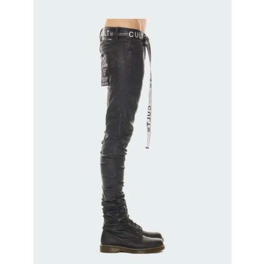 Men * | Cult Of Individuality Punk Nomad Jeans In Denim & Bottoms Black