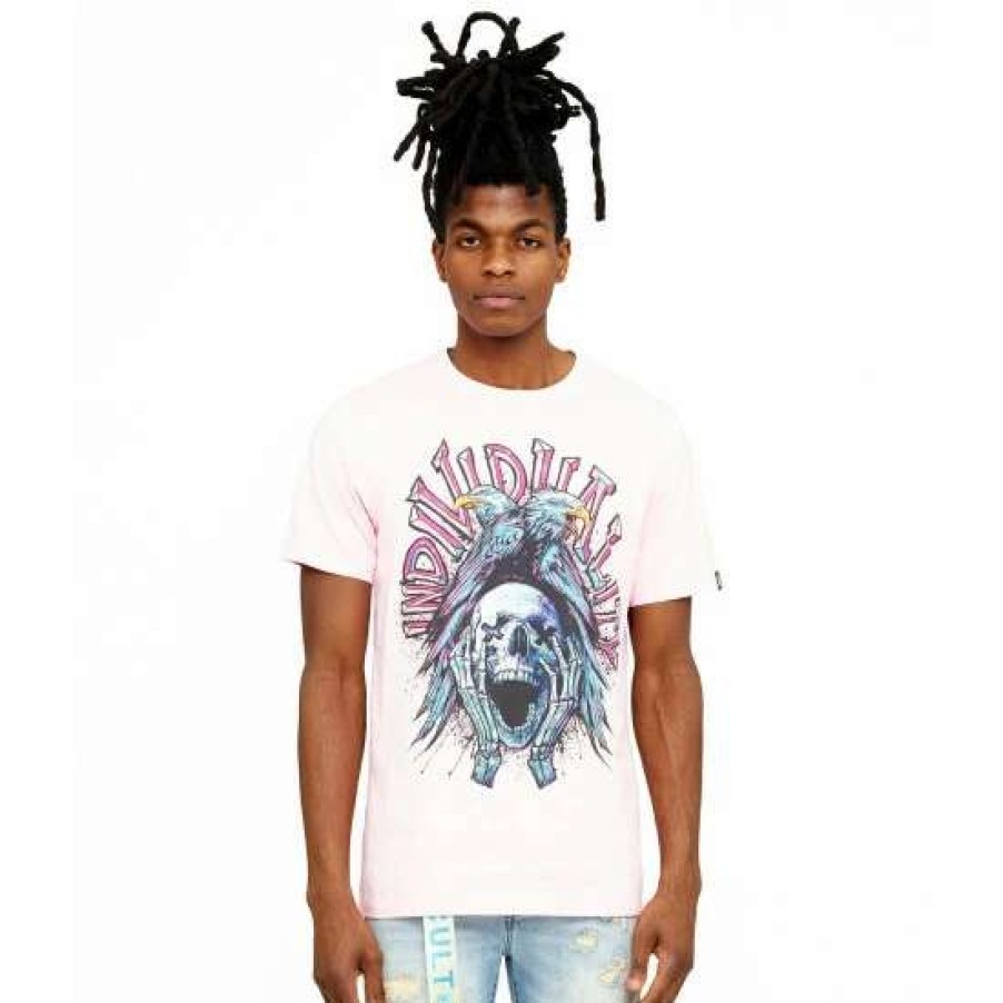 Men * | Cult Of Individuality S/S Crew T "Land Of The Free" T-Shirts Powder Pink