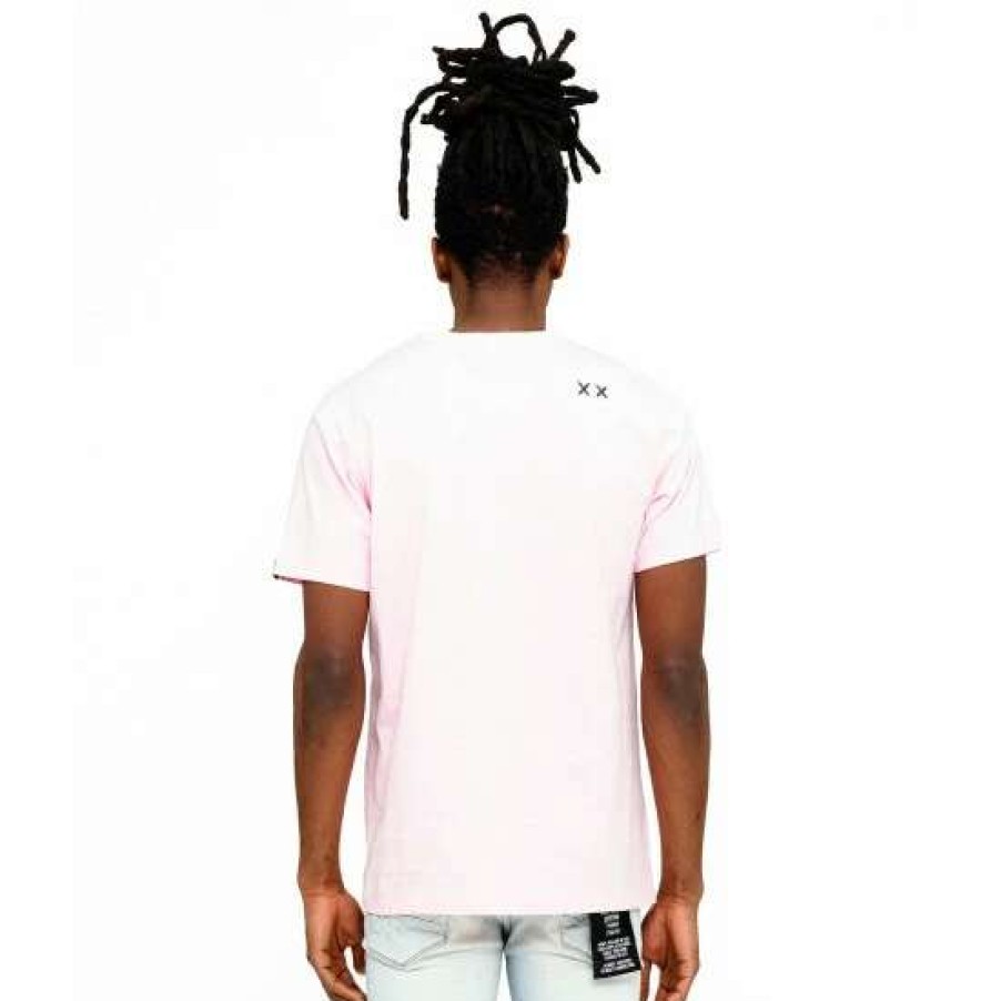 Men * | Cult Of Individuality S/S Crew T "Land Of The Free" T-Shirts Powder Pink