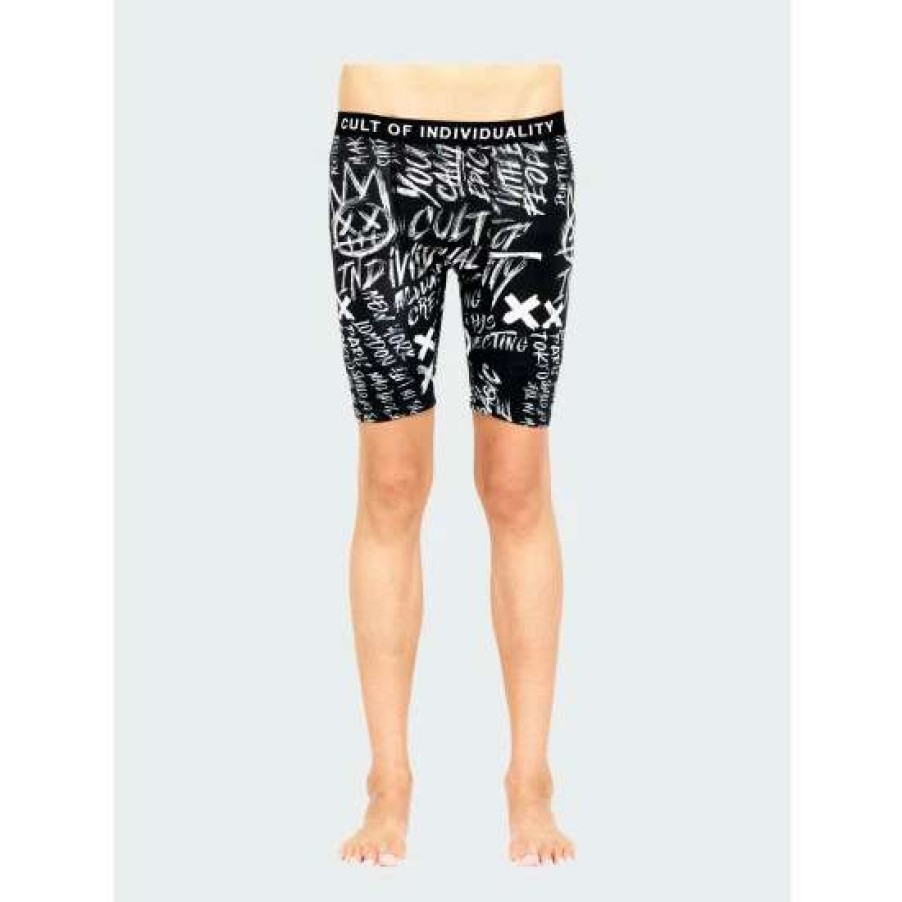 Men * | Cult Of Individuality Cult Briefs 2 Pack "Epic Shit" Print & Black Solid Denim & Bottoms Multi