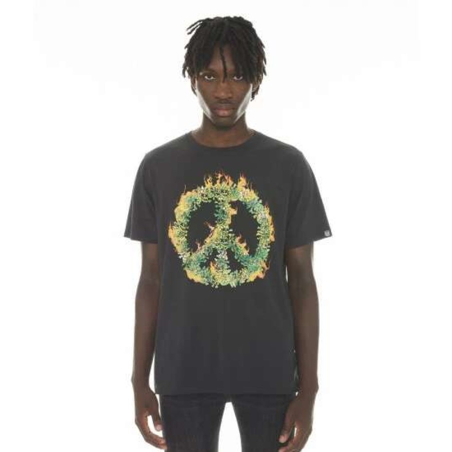 Men * | Cult Of Individuality T-Shirt Short Sleeve Crew Neck Tee "Peace In Chaos" T-Shirts Peat