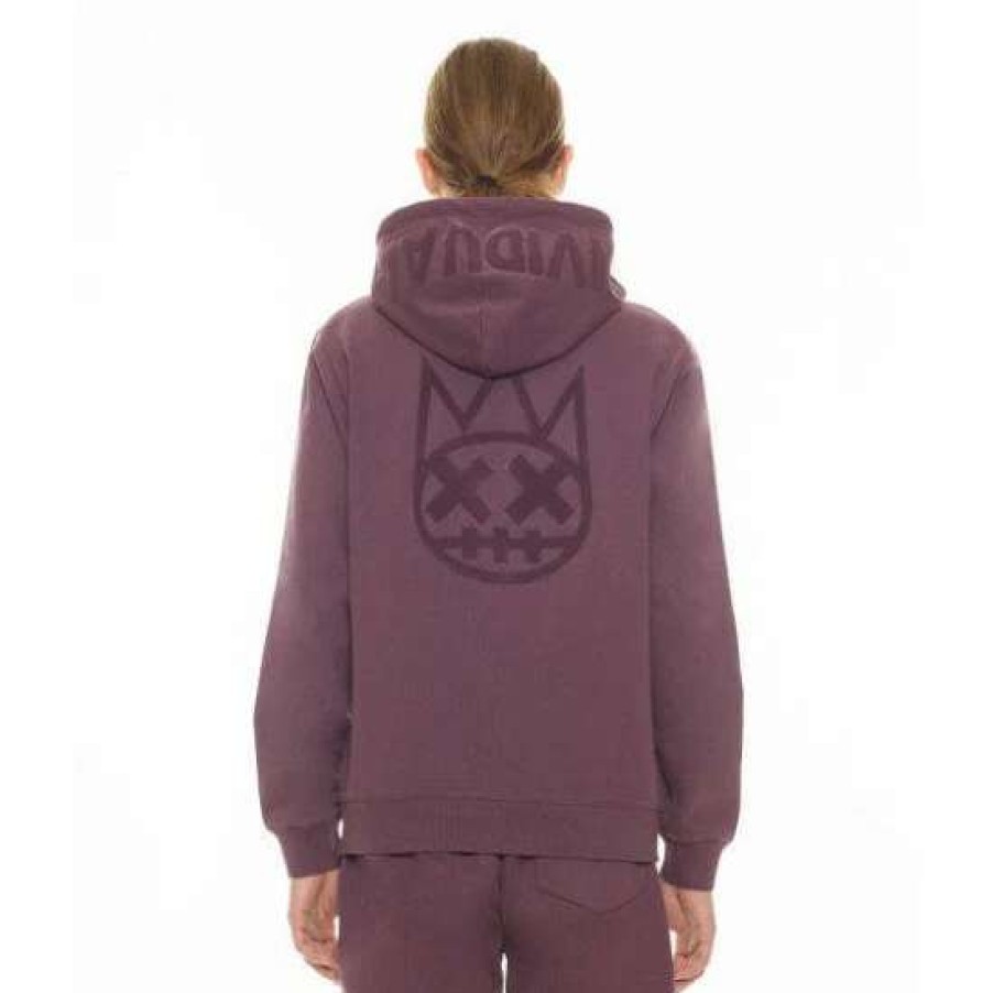 Men * | Cult Of Individuality Zip Hoody Grape Compote Sweatshirts, Sweaters & Hoodies Purple