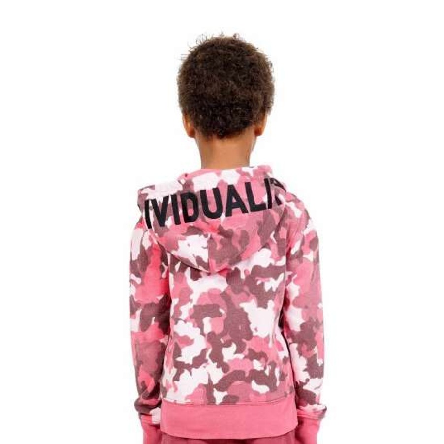 Kids * | Cult Of Individuality Kid'S Camo Full Zip Hoody Boy Clothing Rio Red