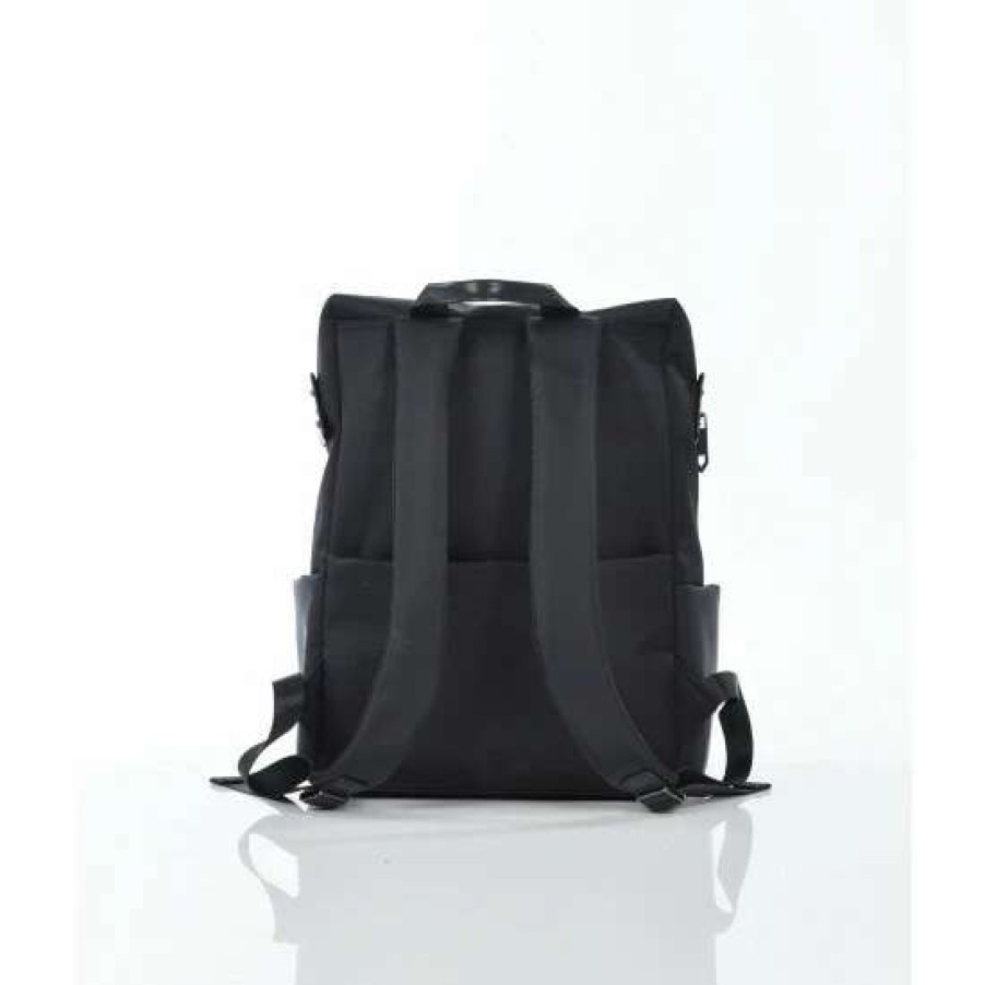 Men * | Cult Of Individuality Printed Logo Graphic Backpack Backpacks Black