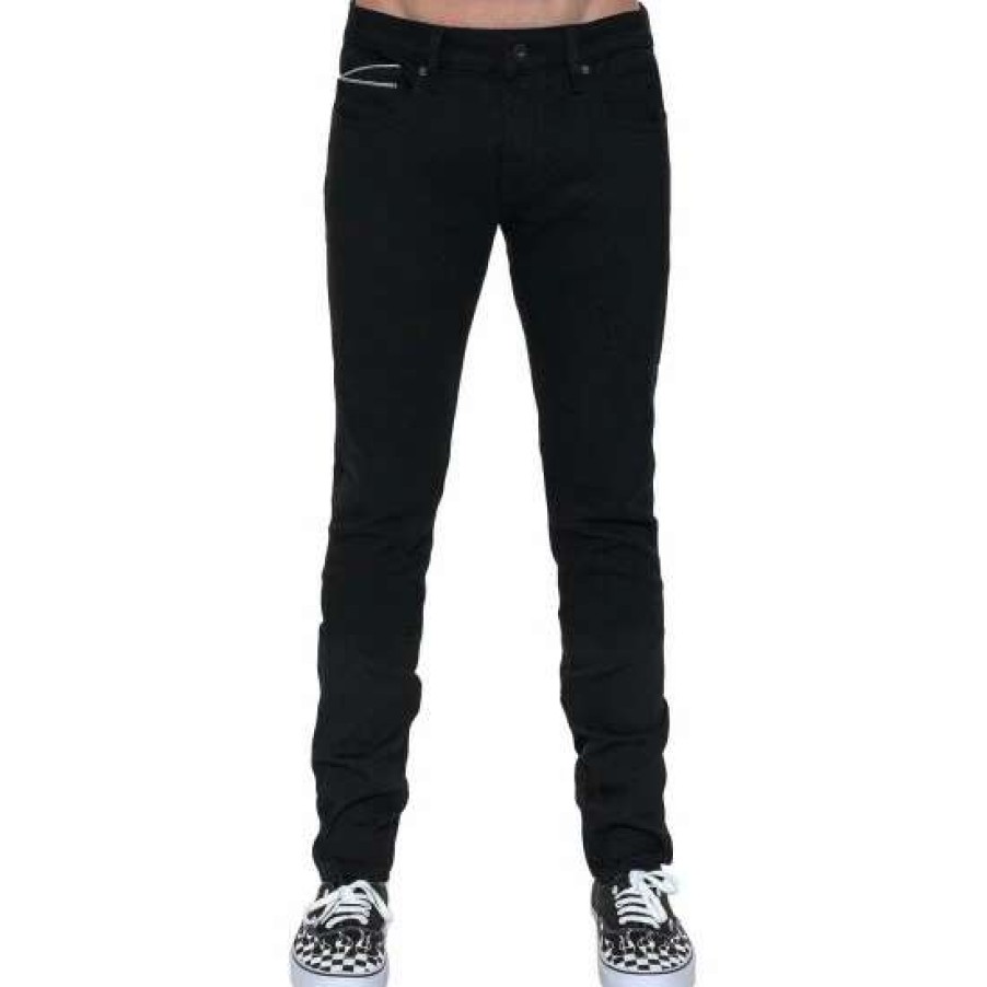 Men * | Cult Of Individuality Rocker Slim Denim Jeans Denim & Bottoms Black