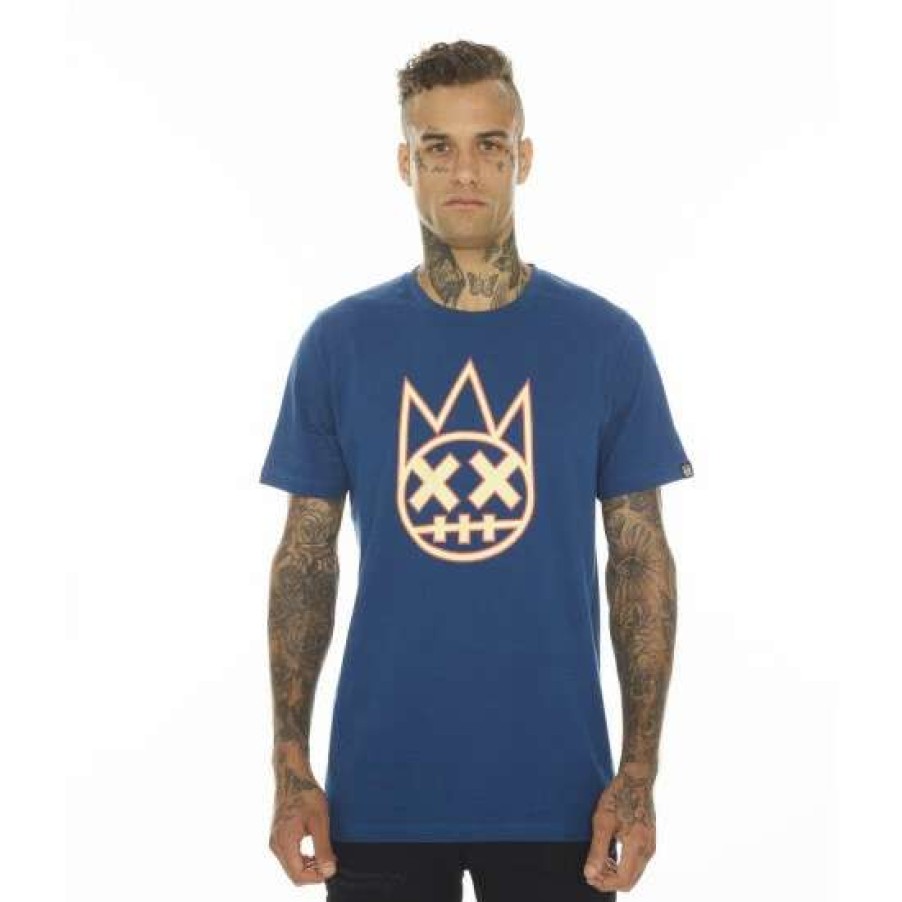 Men * | Cult Of Individuality T-Shirt Clean Shimuchan Logo Short Sleeve Crew Neck Tee T-Shirts Cobalt/Blue