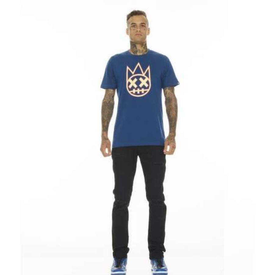 Men * | Cult Of Individuality T-Shirt Clean Shimuchan Logo Short Sleeve Crew Neck Tee T-Shirts Cobalt/Blue