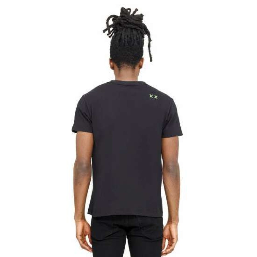 Men * | Cult Of Individuality S/S Crew T "Glow" T-Shirts Black