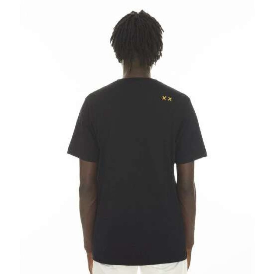 Men * | Cult Of Individuality T-Shirt Brushed Shimuchan Logo Short Sleeve Crew Neck Tee T-Shirts Black