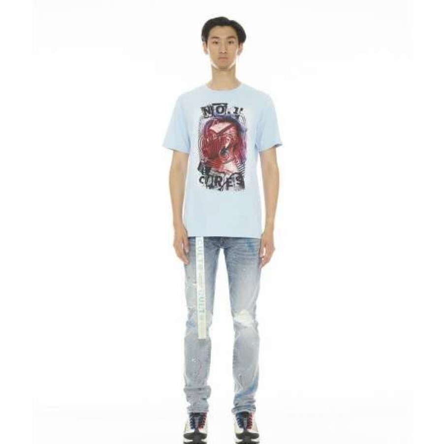 Men * | Cult Of Individuality Rocker Slim Stretch /W Belt Denim & Bottoms Skittle