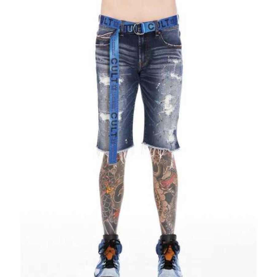 Men * | Cult Of Individuality Belted Rocker Short Shorts Drip