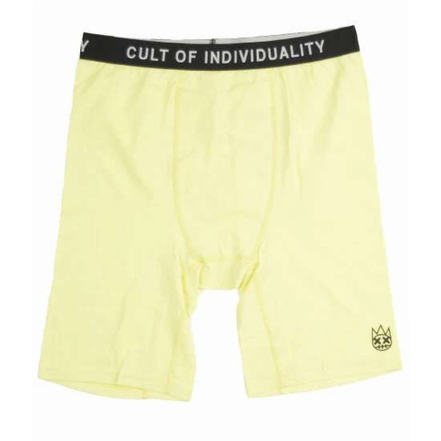 Men * | Cult Of Individuality Cult Briefs " Rolling Underwear Lemonade/Kelly Green