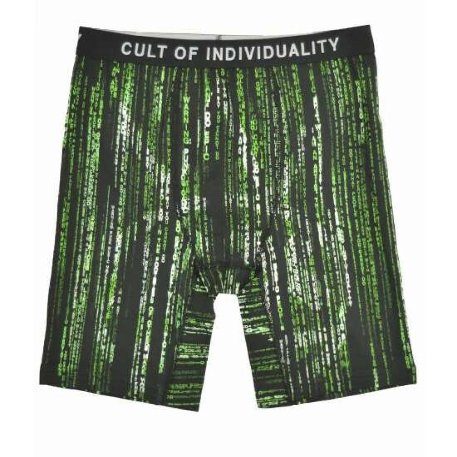 Men * | Cult Of Individuality Cult Briefs "Matrix" Bottoms Black/Multi