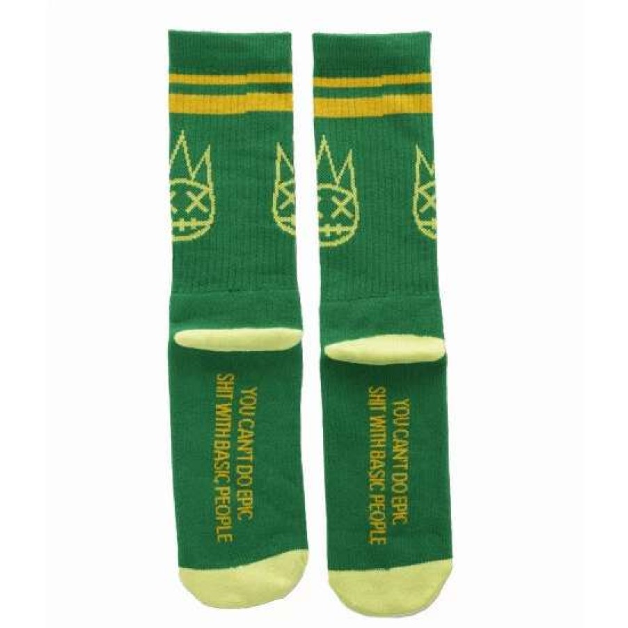 Men * | Cult Of Individuality Socks In Kelly Green