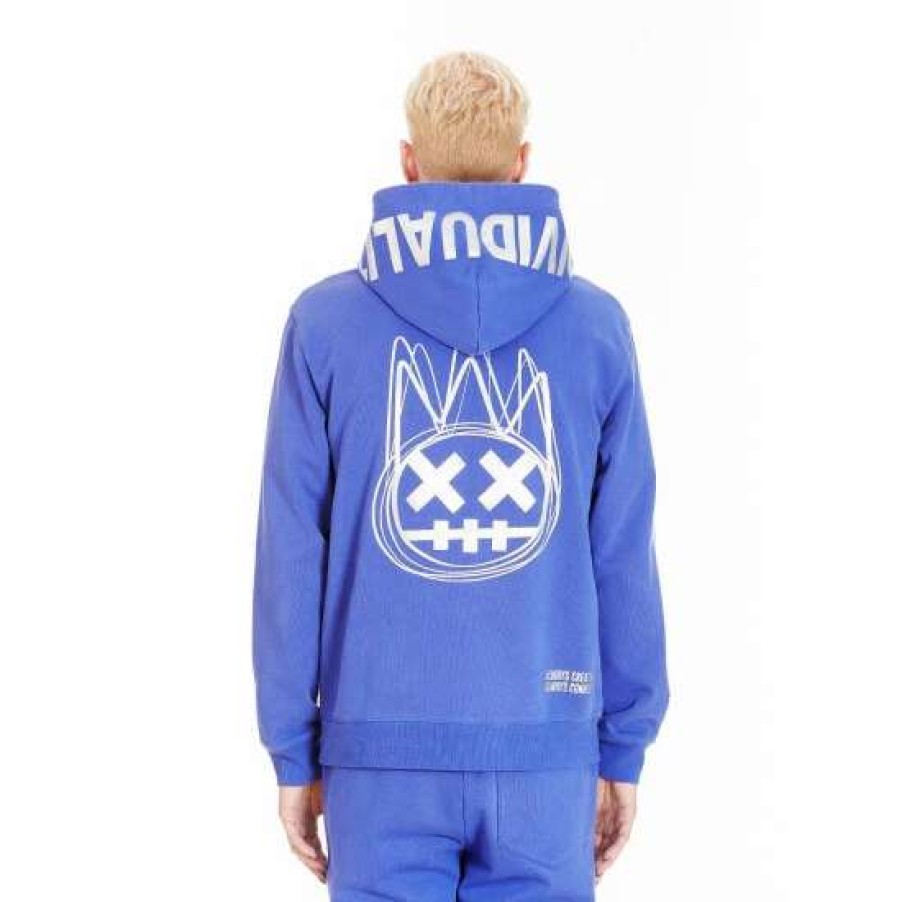 Men * | Cult Of Individuality Zip Hoody Sweatshirts, Sweaters & Hoodies Surf Blue