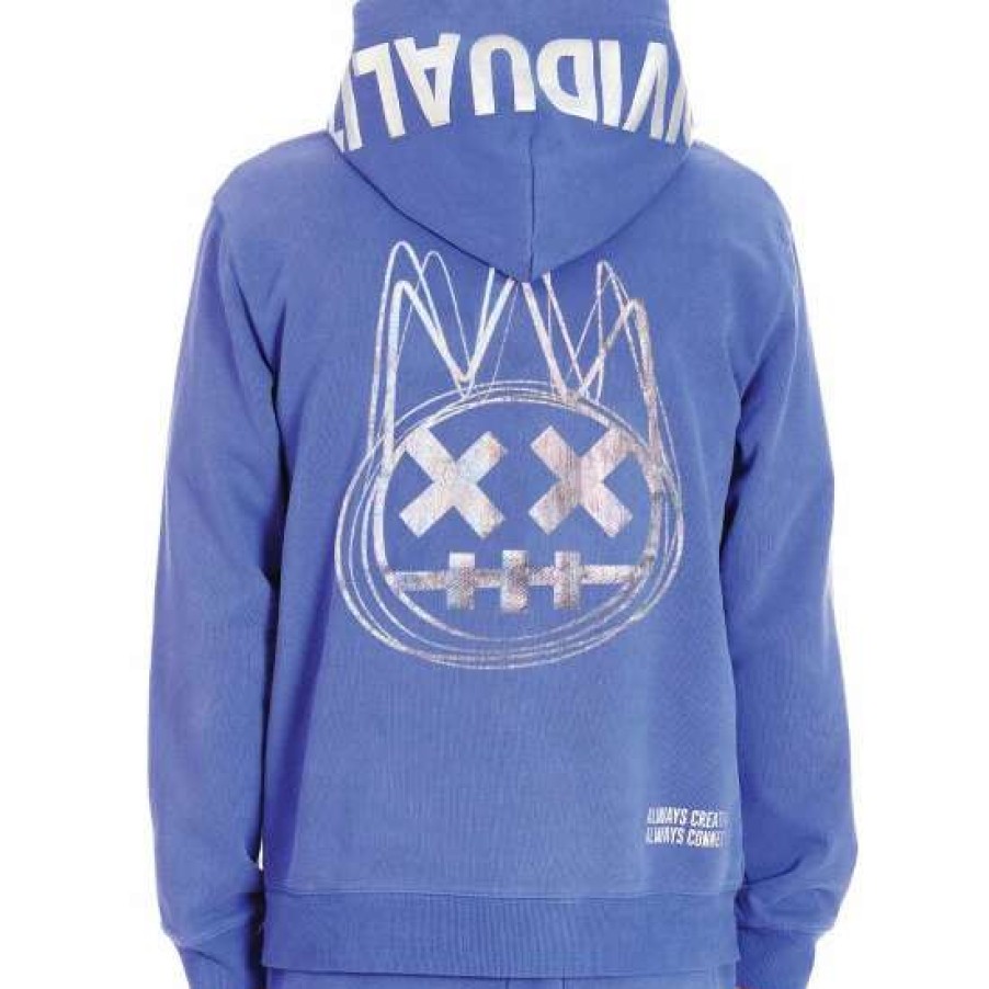 Men * | Cult Of Individuality Zip Hoody Sweatshirts, Sweaters & Hoodies Surf Blue