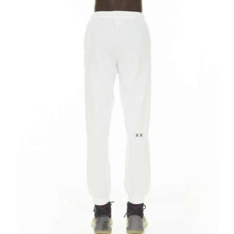 Men * | Cult Of Individuality Core Slim Sweatpant Bottoms White