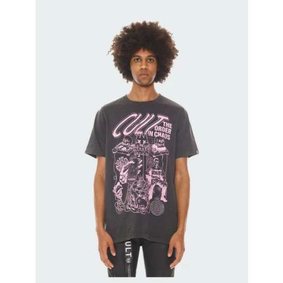 Men * | Cult Of Individuality Cultural Disaster T-Shirt T-Shirts Charcoal