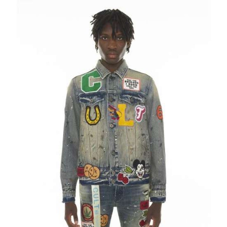 Men * | Cult Of Individuality Type Iv Denim Jacket With Double Cuff And Waistband Denim & Bottoms Primo