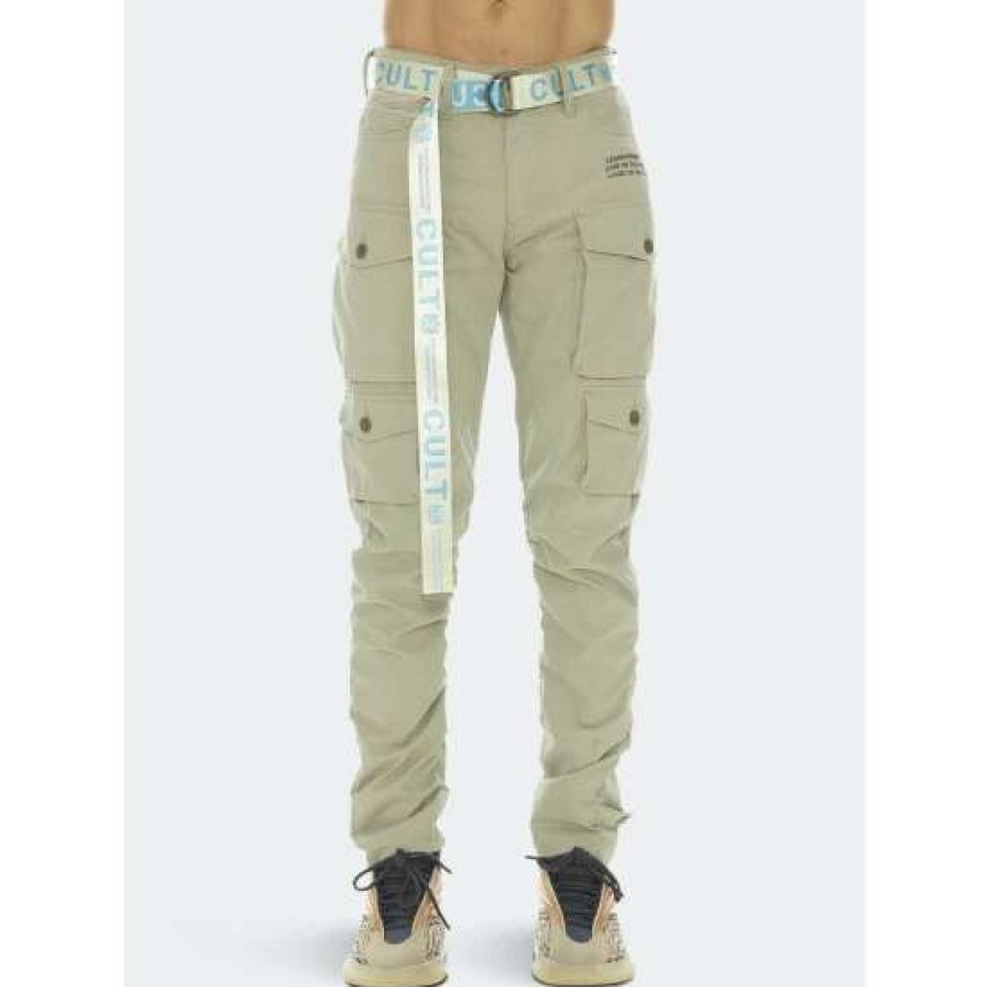 Men * | Cult Of Individuality Rocker Cargo Ridged /W Dusty Pink Belt Clothing Basil