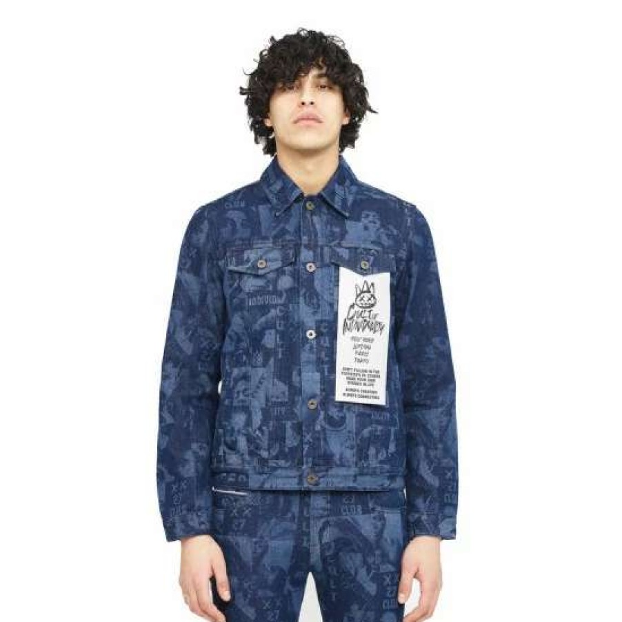 Men * | Cult Of Individuality 27 Club Laser Type 3 Denim Jacket Denim & Bottoms Rinse