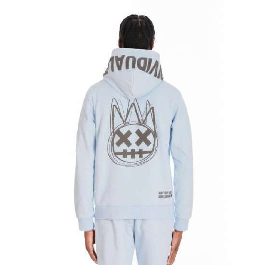 Men * | Cult Of Individuality Zip Hoody Sweatshirts, Sweaters & Hoodies Sky