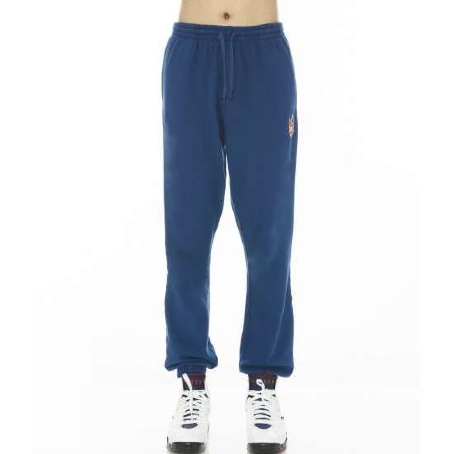 Men * | Cult Of Individuality Core Slim Sweatpant Denim & Bottoms Cobalt