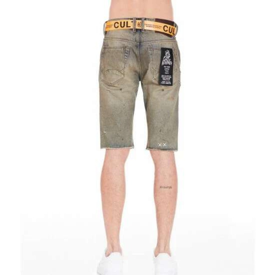 Men * | Cult Of Individuality Belted Rocker Short Shorts Dusk