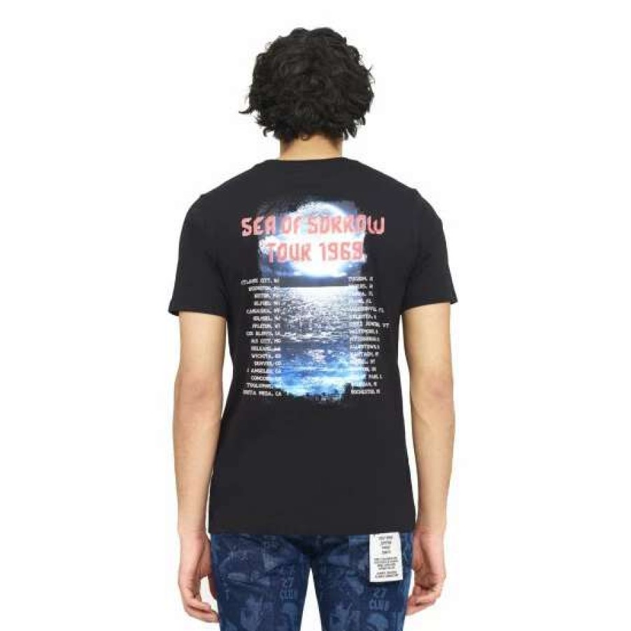 Men * | Cult Of Individuality S/S Crew T "Sea Of Sorrow" T-Shirts Black