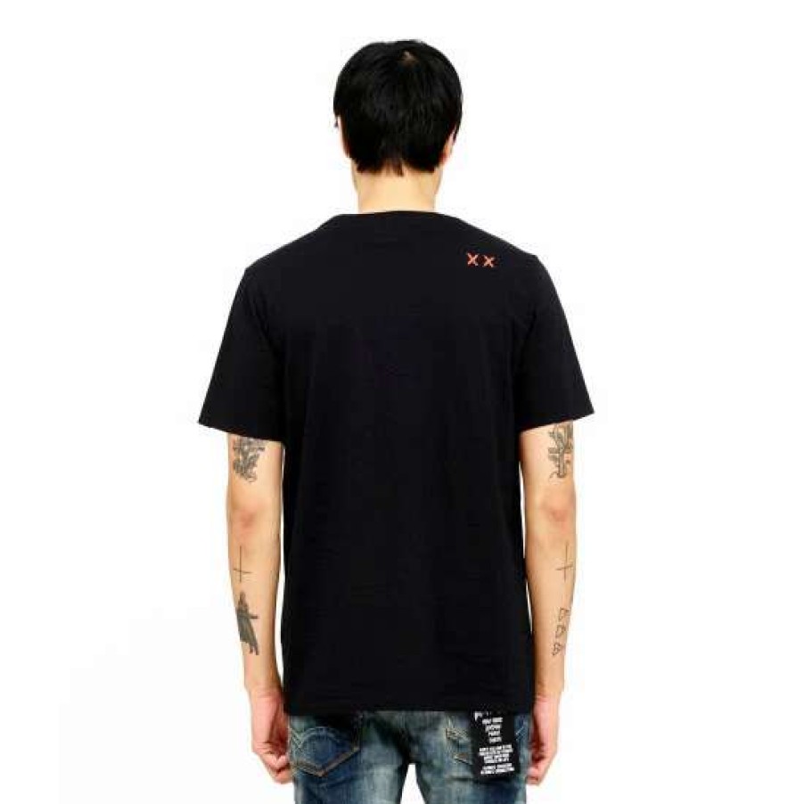 Men * | Cult Of Individuality S/S Crew T "Static Noise" T-Shirts Black