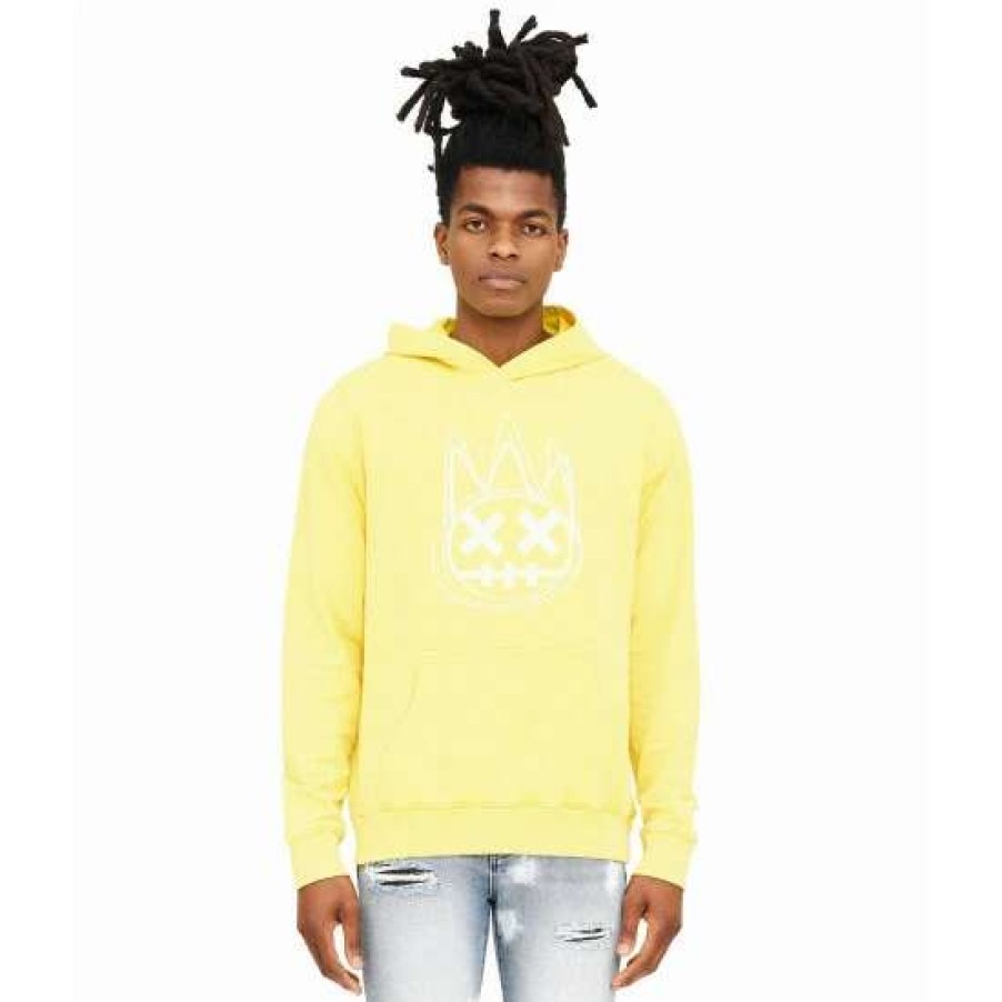 Men * | Cult Of Individuality French Terry Logo Pullover Sweatshirts, Sweaters & Hoodies Lemon