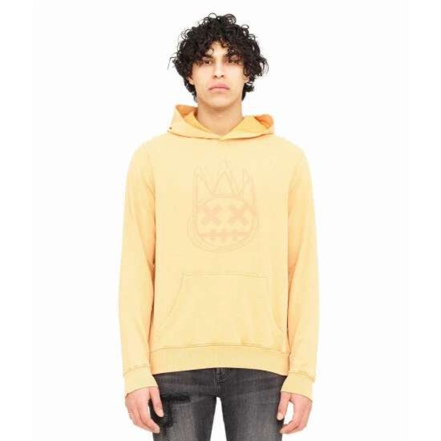 Men * | Cult Of Individuality French Terry Logo Pullover Sweatshirts, Sweaters & Hoodies Apricot