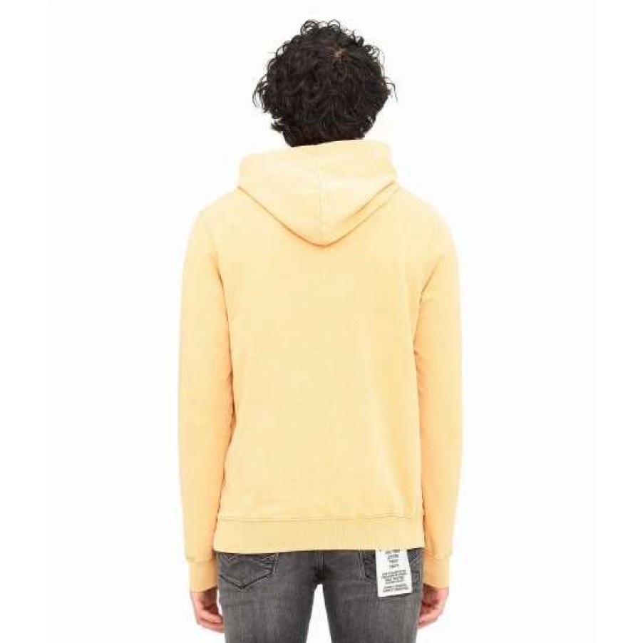 Men * | Cult Of Individuality French Terry Logo Pullover Sweatshirts, Sweaters & Hoodies Apricot