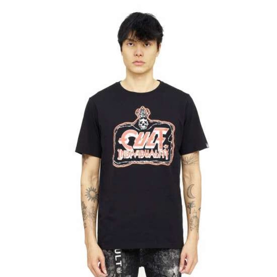 Men * | Cult Of Individuality S/S Crew T "Prince Of Darkness" T-Shirts Black