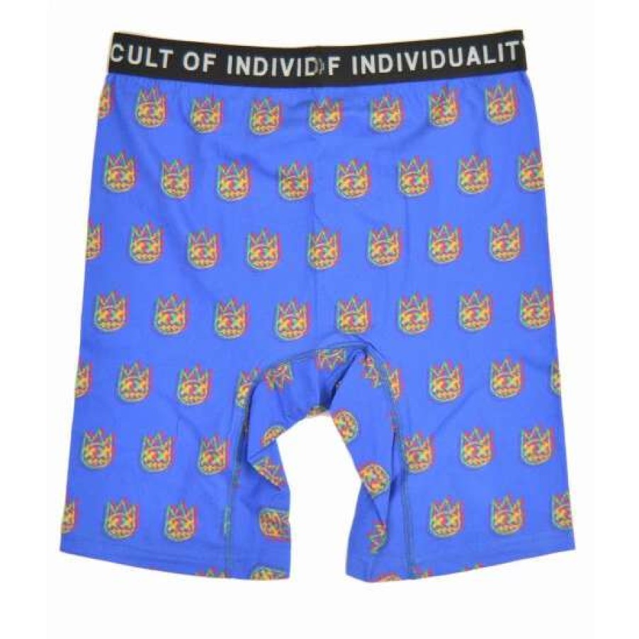 Men * | Cult Of Individuality Cult Briefs "Logo" Denim & Bottoms Baby/Cobalt