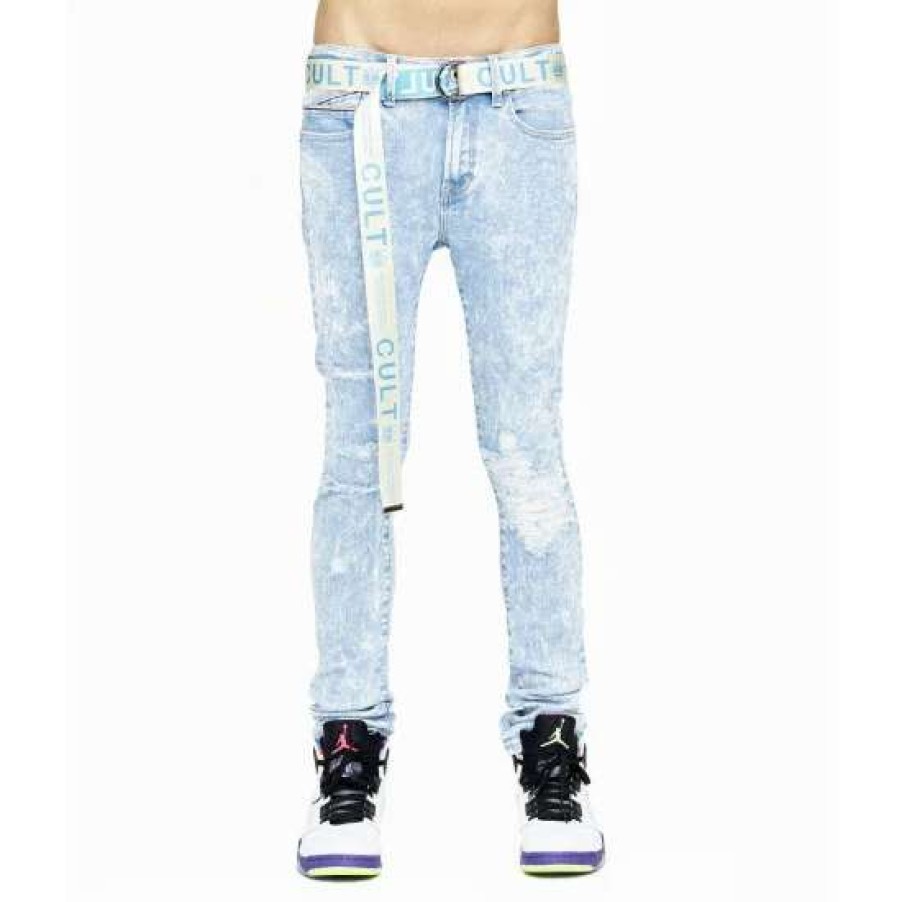 Men * | Cult Of Individuality Punk Super Skinny Stretch Clothing Acid Trip