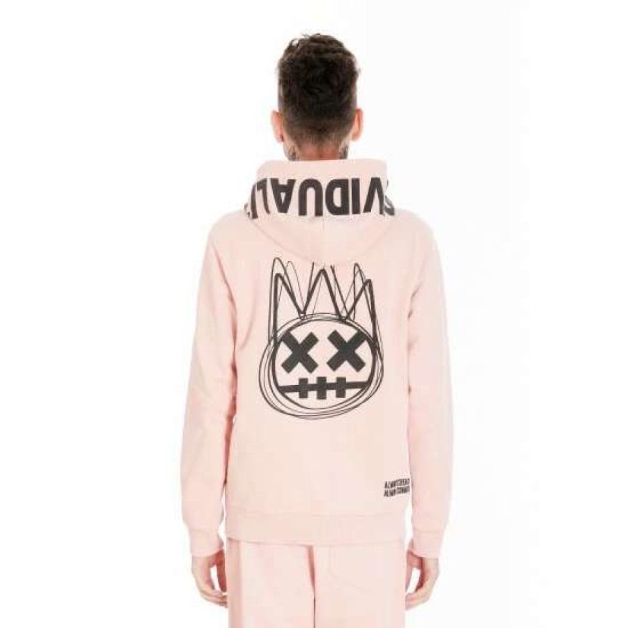 Men * | Cult Of Individuality Zip Hoody Sweatshirts, Sweaters & Hoodies Salmon