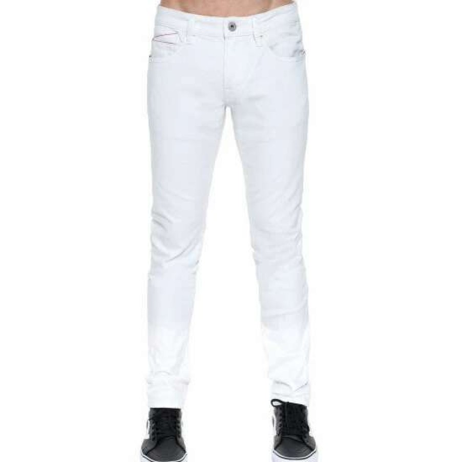 Men * | Cult Of Individuality Rocker Slim Denim Mens Jeans Denim & Bottoms White