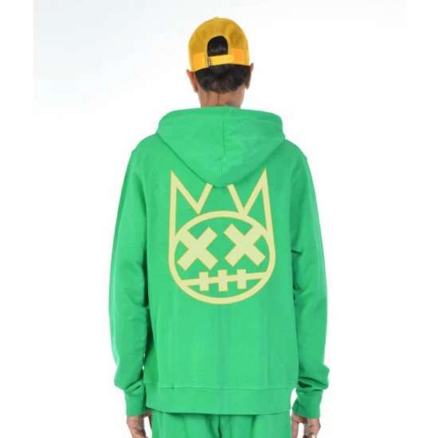 Men * | Cult Of Individuality French Terry Zip Hooded Sweatshirt Sweatshirts, Sweaters & Hoodies Kelly Green