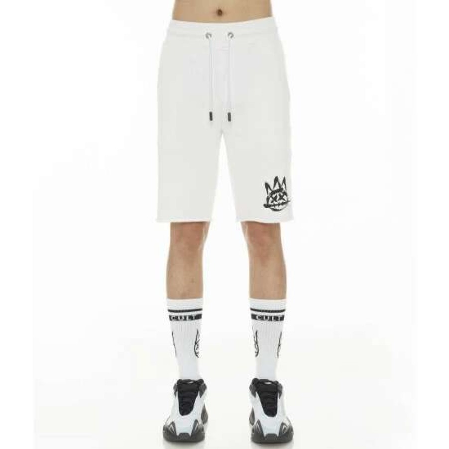 Men * | Cult Of Individuality Cult Logo Sweatshort Shorts White