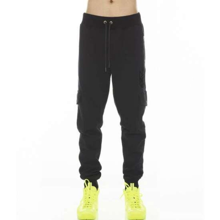 Men * | Cult Of Individuality Cargo Sweatpant Clothing Black